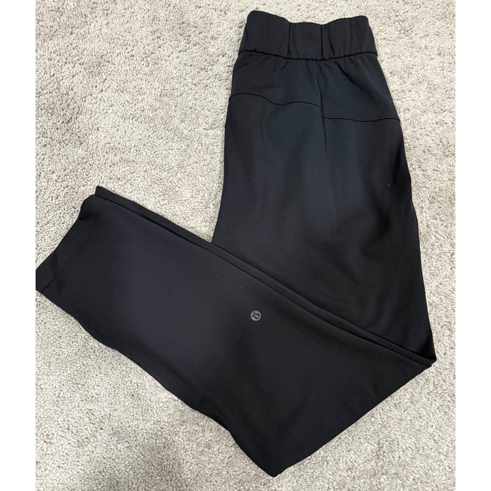 Lululemon On the Fly 7/8 Pant Black Luxtreme Drawstring Mid Rise Size 6 W5ALWS